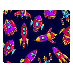 Space-patterns Premium Plush Fleece Blanket (large) by Salman4z