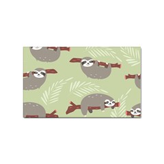 Sloths-pattern-design Sticker (rectangular) by Salman4z