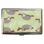 Sloths-pattern-design Cigarette Money Case Front