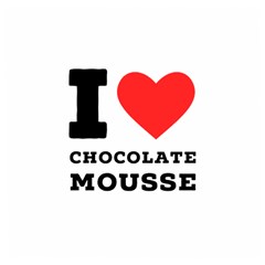 I Love Chocolate Mousse Wooden Puzzle Square by ilovewhateva