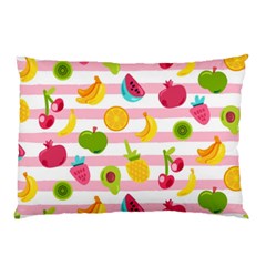 Tropical-fruits-berries-seamless-pattern Pillow Case by Salman4z