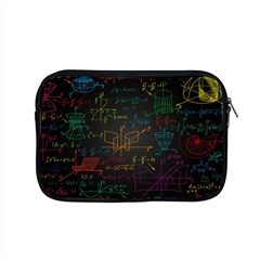 Mathematical-colorful-formulas-drawn-by-hand-black-chalkboard Apple Macbook Pro 15  Zipper Case by Salman4z