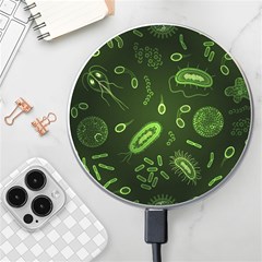 Bacteria-virus-seamless-pattern-inversion Wireless Fast Charger(white) by Salman4z