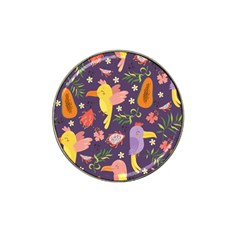 Exotic-seamless-pattern-with-parrots-fruits Hat Clip Ball Marker by Salman4z