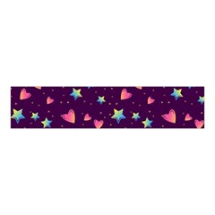 Colorful-stars-hearts-seamless-vector-pattern Velvet Scrunchie by Salman4z