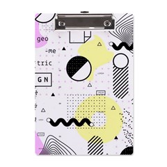 Graphic-design-geometric-background A5 Acrylic Clipboard by Salman4z