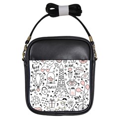 Big-collection-with-hand-drawn-objects-valentines-day Girls Sling Bag by Salman4z