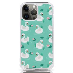 Elegant Swan Seamless Pattern Iphone 13 Pro Max Tpu Uv Print Case by pakminggu