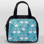 Elegant Swan Pattern Design Classic Handbag (One Side) Front