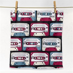 Music Symbols Rock Music Seamless Pattern Face Towel by pakminggu