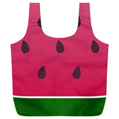 Watermelon Fruit Summer Red Fresh Food Healthy Full Print Recycle Bag (xxl) by pakminggu