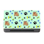 Dog Pattern Seamless Blue Background Scrapbooking Memory Card Reader with CF Front