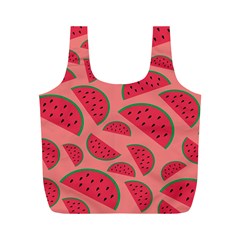 Watermelon Red Food Fruit Healthy Summer Fresh Full Print Recycle Bag (m) by pakminggu