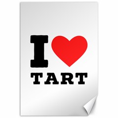 I Love Tart Canvas 12  X 18  by ilovewhateva