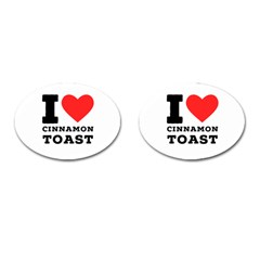 I Love Cinnamon Toast Cufflinks (oval) by ilovewhateva