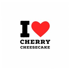 I Love Cherry Cheesecake Wooden Puzzle Square by ilovewhateva