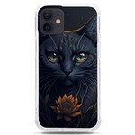 Art Cat Drawing Mammal Animal Feline iPhone 12 mini TPU UV Print Case	 Front