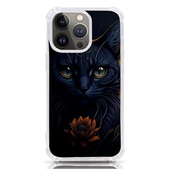 Art Cat Drawing Mammal Animal Feline Iphone 13 Pro Tpu Uv Print Case by pakminggu