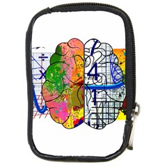 Brain Cerebrum Biology Abstract Compact Camera Leather Case by pakminggu