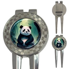 Animal Panda Forest Tree Natural 3-in-1 Golf Divots by pakminggu