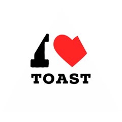 I Love Toast Wooden Puzzle Triangle by ilovewhateva