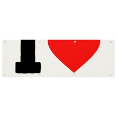 I Love Tangerine Banner And Sign 9  X 3  by ilovewhateva