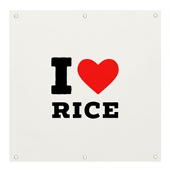 I Love Rice Banner And Sign 4  X 4  by ilovewhateva