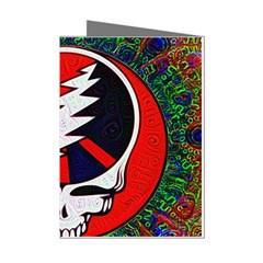 Grateful Dead Pattern Mini Greeting Cards (pkg Of 8) by Mog4mog4