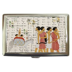 Egyptian Design Men Worker Slaves Cigarette Money Case by Mog4mog4