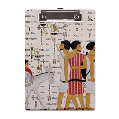 Egyptian Design Men Worker Slaves A5 Acrylic Clipboard by Mog4mog4