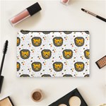 Lion Heads Pattern Design Doodle Cosmetic Bag (Medium) Front