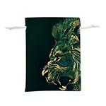 Angry Male Lion Lightweight Drawstring Pouch (M) Front