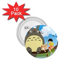 My Neighbor Totoro Totoro 1 75  Buttons (10 Pack) by Mog4mog4