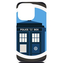 Doctor Who Tardis Iphone 14 Pro Black Uv Print Case by Mog4mog4