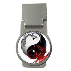 Yin And Yang Chinese Dragon Money Clips (round)  by Mog4mog4