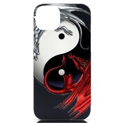 Yin And Yang Chinese Dragon Iphone 14 Plus Black Uv Print Case by Mog4mog4