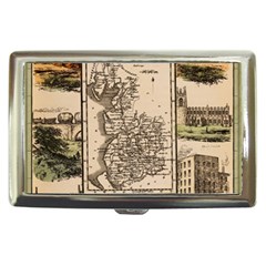 Antique Map Railway Lines Railway Train Char Cigarette Money Case by Mog4mog4