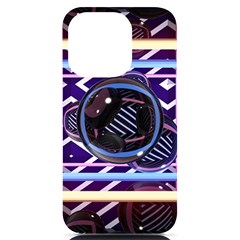 Abstract Sphere Room 3d Design Shape Circle Iphone 14 Pro Black Uv Print Case by Mog4mog4