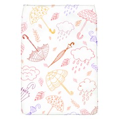 Weather Umbrella Rain Cloud Seamless Doodle Pattern Removable Flap Cover (s) by Bakwanart