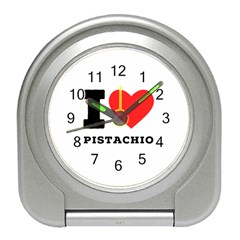 I Love Pistachio Travel Alarm Clock by ilovewhateva