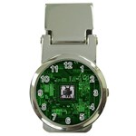 Technology Computer Chip Electronics Industry Circuit Board Money Clip Watches Front