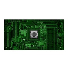 Technology Computer Chip Electronics Industry Circuit Board Satin Wrap 35  X 70  by Bakwanart