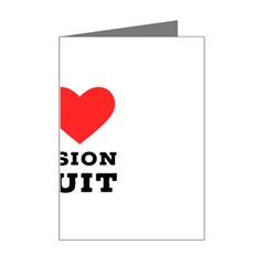 I Love Passion Fruit Mini Greeting Card by ilovewhateva