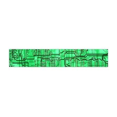 Green Circuit Board Computer Premium Plush Fleece Scarf (mini) by Bakwanart