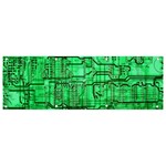 Green Circuit Board Computer Banner and Sign 9  x 3  Front