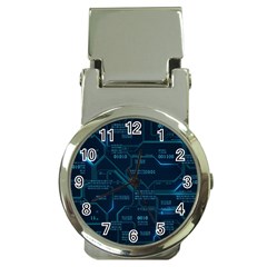 Technology Computer Circuit Boards Electricity Cpu Binary Money Clip Watches by Bakwanart