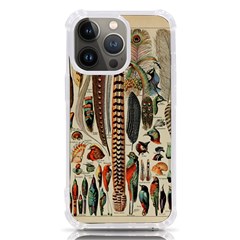 Feathers Birds Vintage Art Iphone 13 Pro Tpu Uv Print Case by Vaneshart