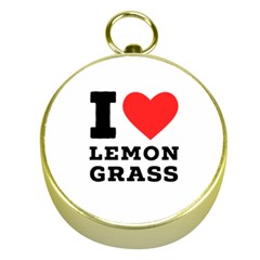 I Love Lemon Grass Gold Compasses by ilovewhateva