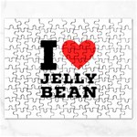 I love jelly bean Rectangular Jigsaw Puzzl Front