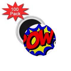 Pow Comic Comic Book Fight 1 75  Magnets (100 Pack)  by 99art